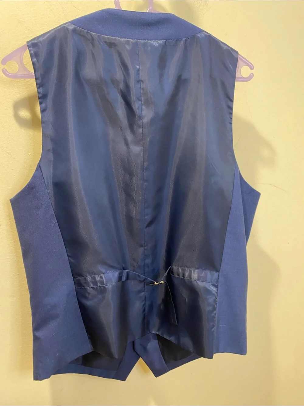 J. FERRAR Men's Navy Dress Vest - Rich Navy Blue sz M